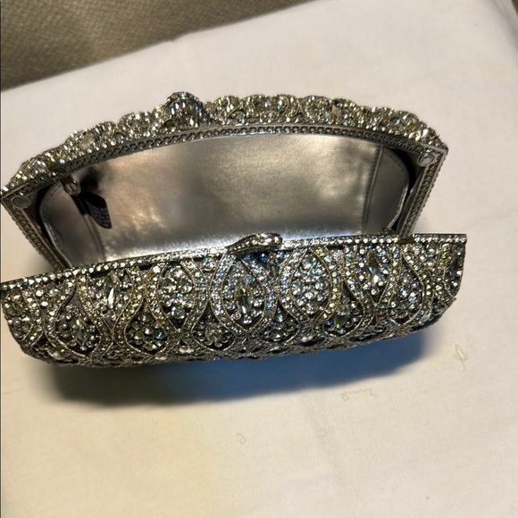 Sparkling Silver Crystal Clutch - Picture 2 of 5